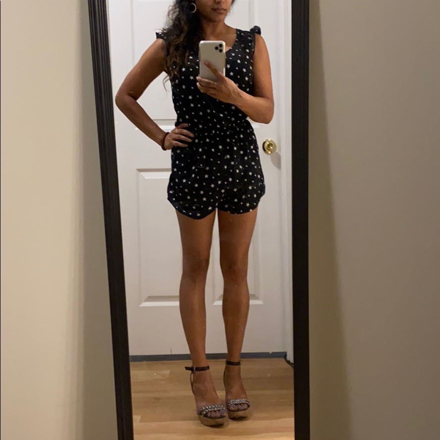 Black & White Star Romper
